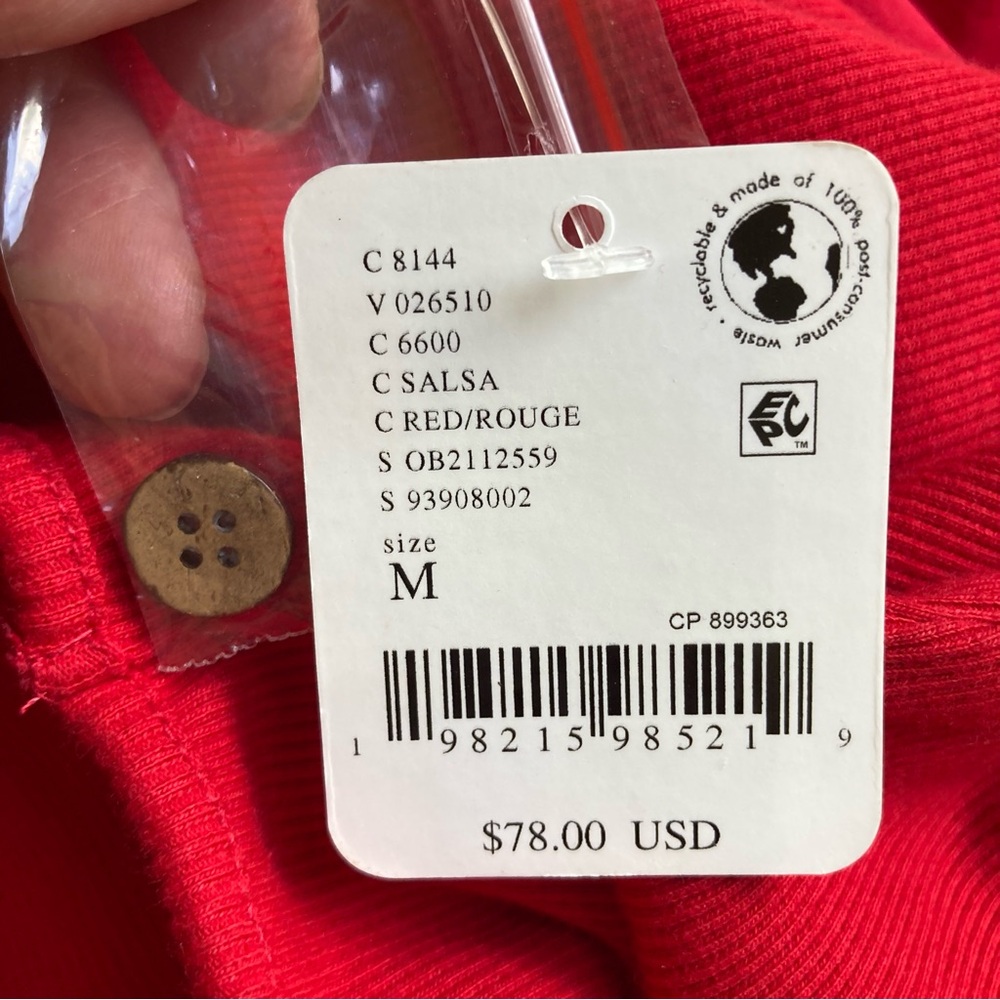 Free People Free-est Collection Red Classic Charm Polo Inspired Mini Dress NWT M - Picture 14 of 15